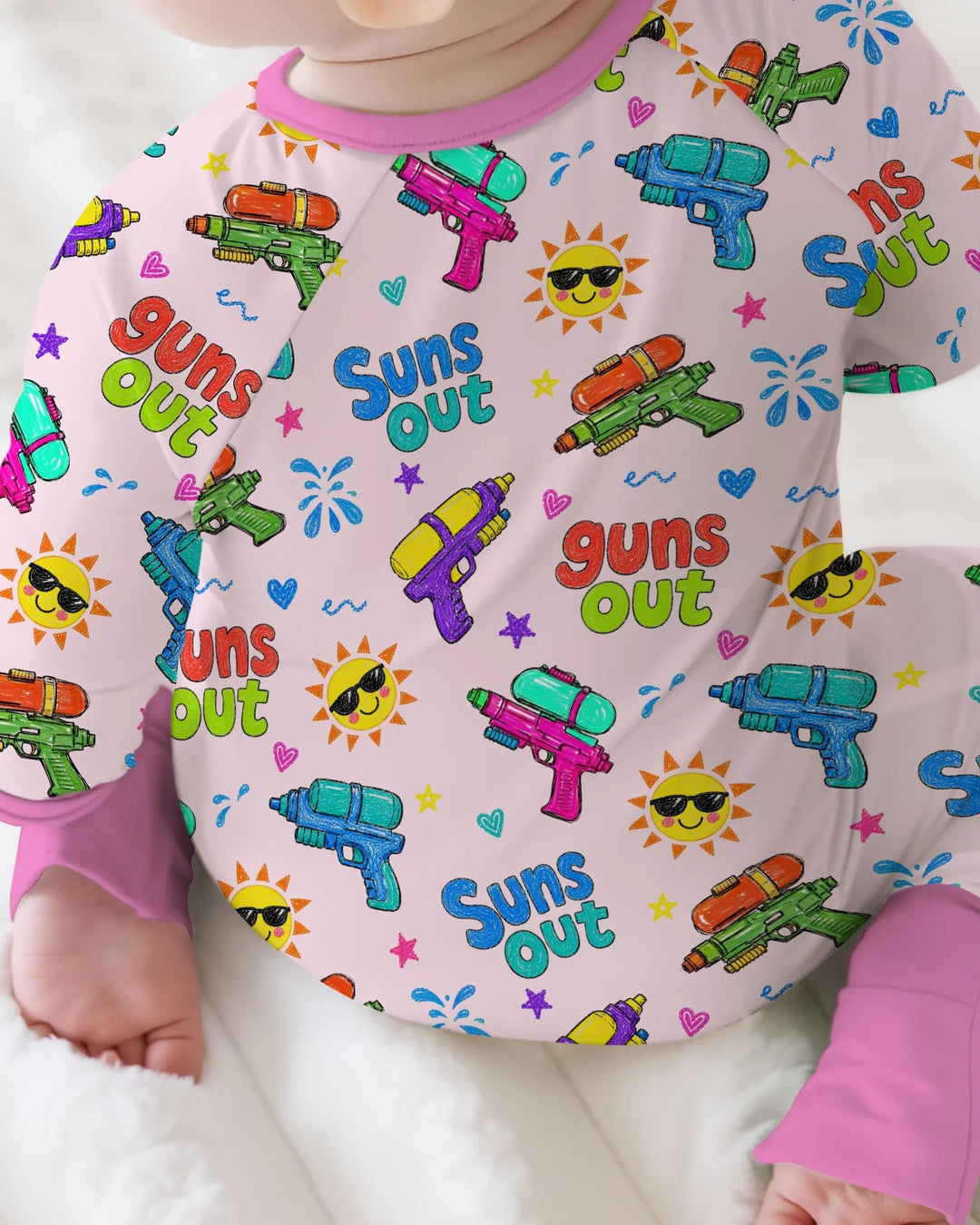 Gerippte Babykleidung mit individuellem Foto - Weich &amp; Skizzenhaft