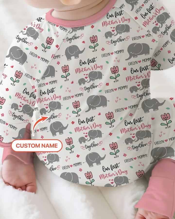 Gerippte Babykleidung mit individuellem Foto - Weich &amp; Skizzenhaft