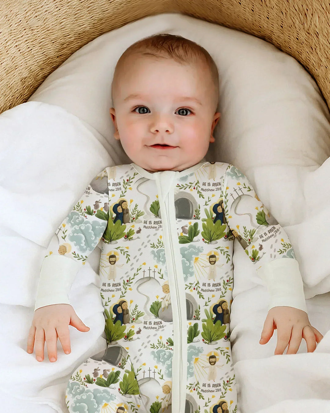 Gerippte Babykleidung mit individuellem Foto - Weich &amp; Skizzenhaft