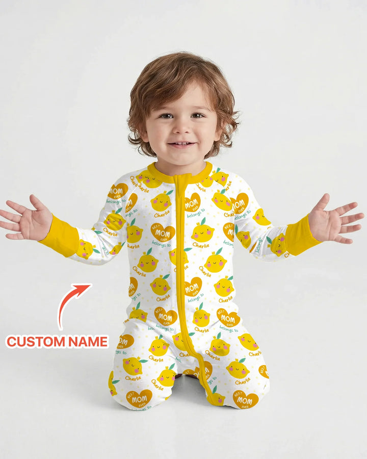 Custom Name Best Mom Ever Belongs to Bamboo Convertible Zippy