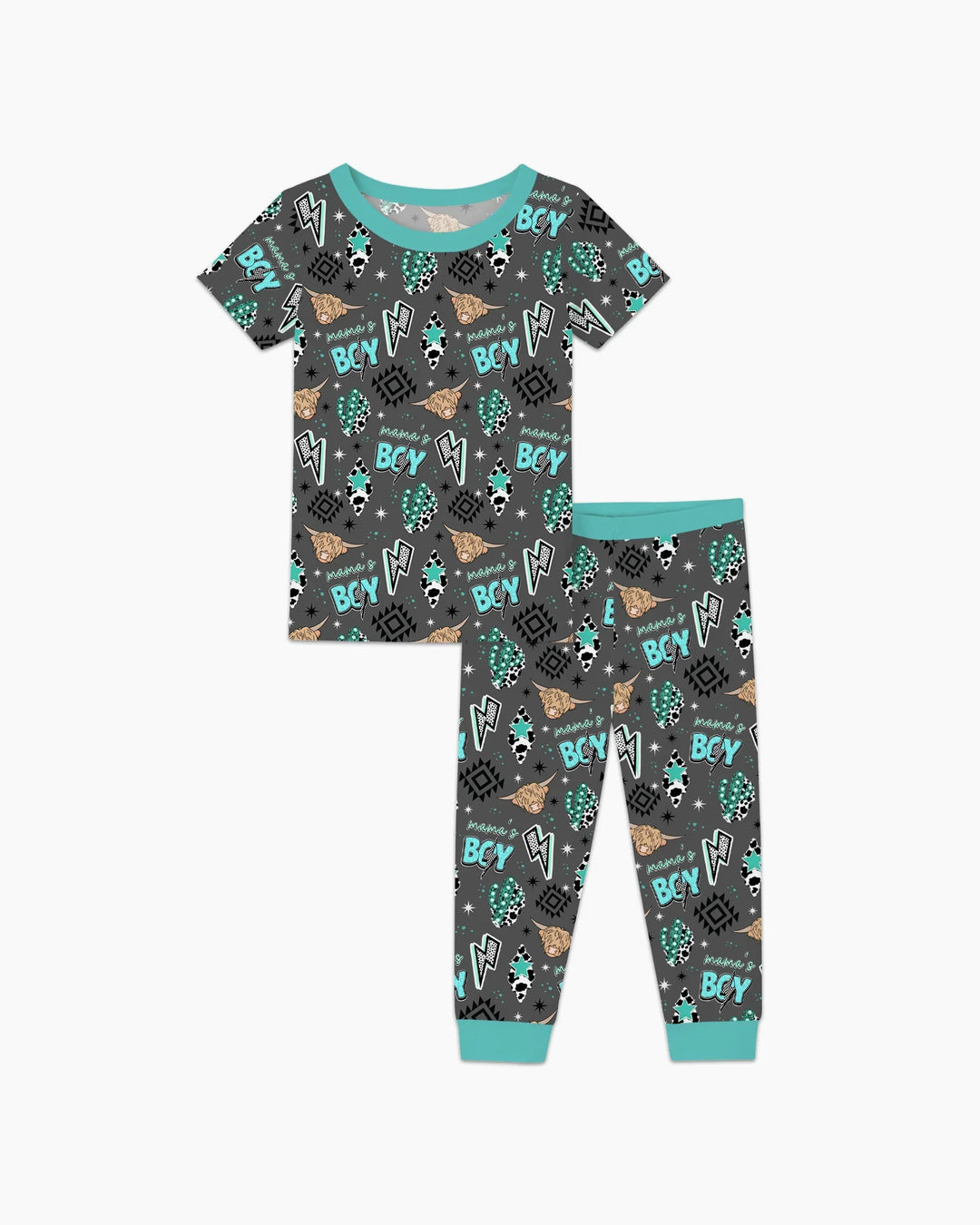 Zweiteiliges, kurzärmliges Pyjama-Set mit Marienkäfern