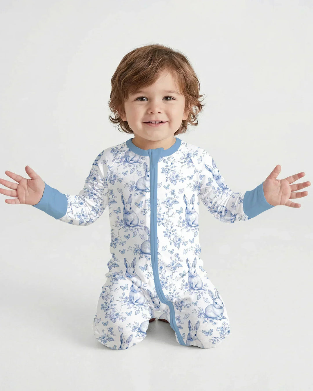 Gerippte Babykleidung mit individuellem Foto - Weich &amp; Skizzenhaft