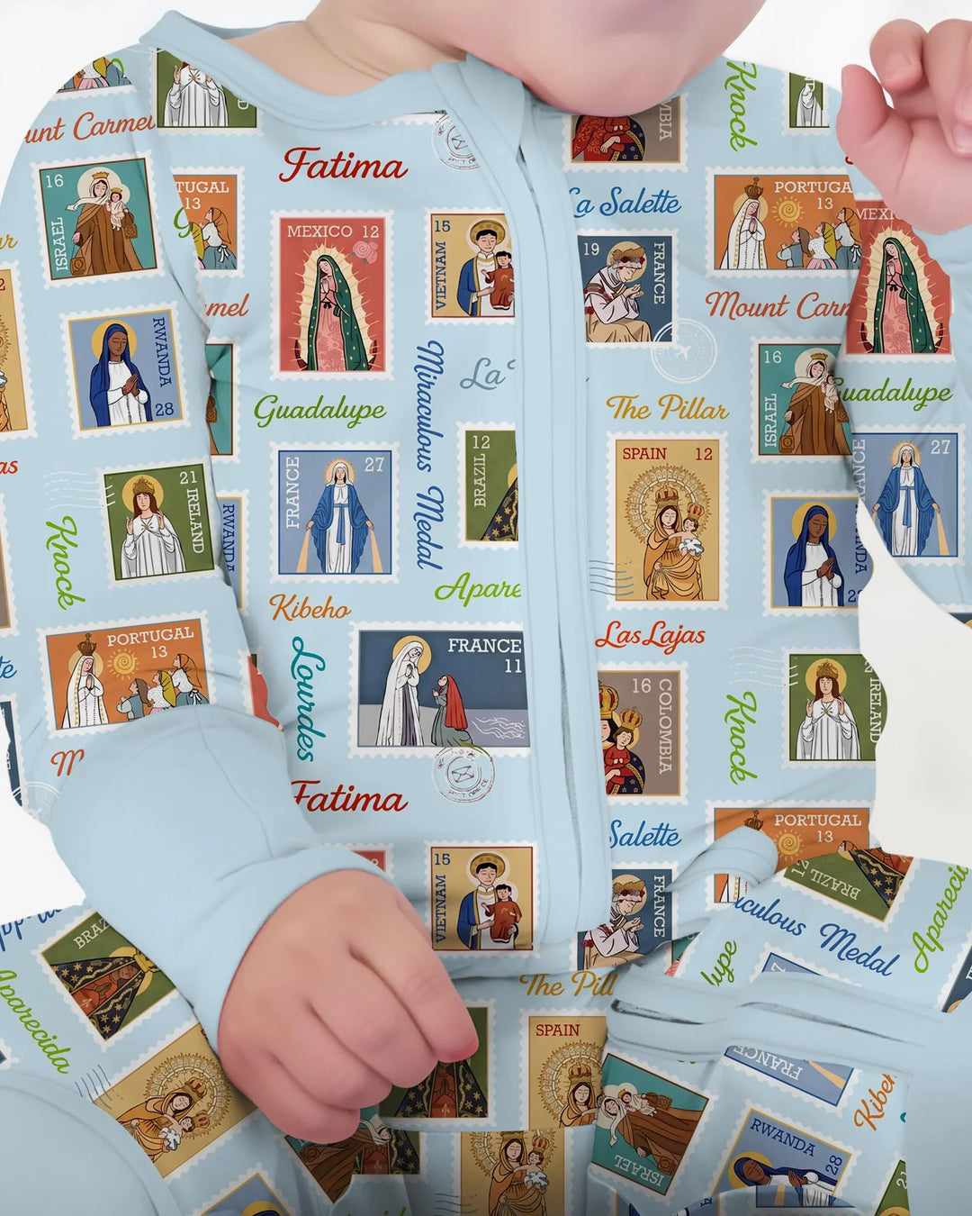Gerippte Babykleidung mit individuellem Foto - Weich &amp; Skizzenhaft