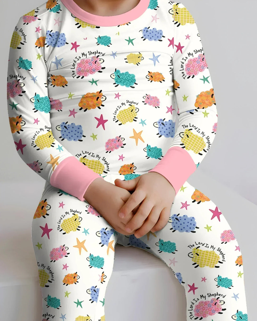 The Lord Is My Shepherd Bamboo Two Piece Long Sleeve Pajama Set