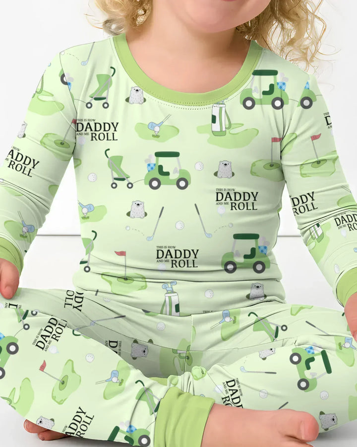 Daddy Golf Team Bamboo Two Piece Long Sleeve Pajama Set