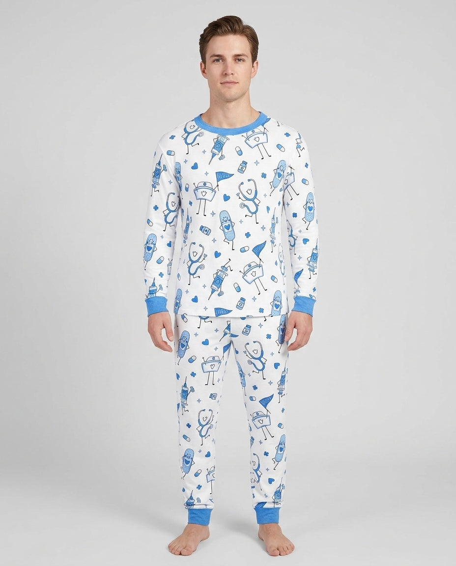 Vorlage Herren-Pyjama-Set