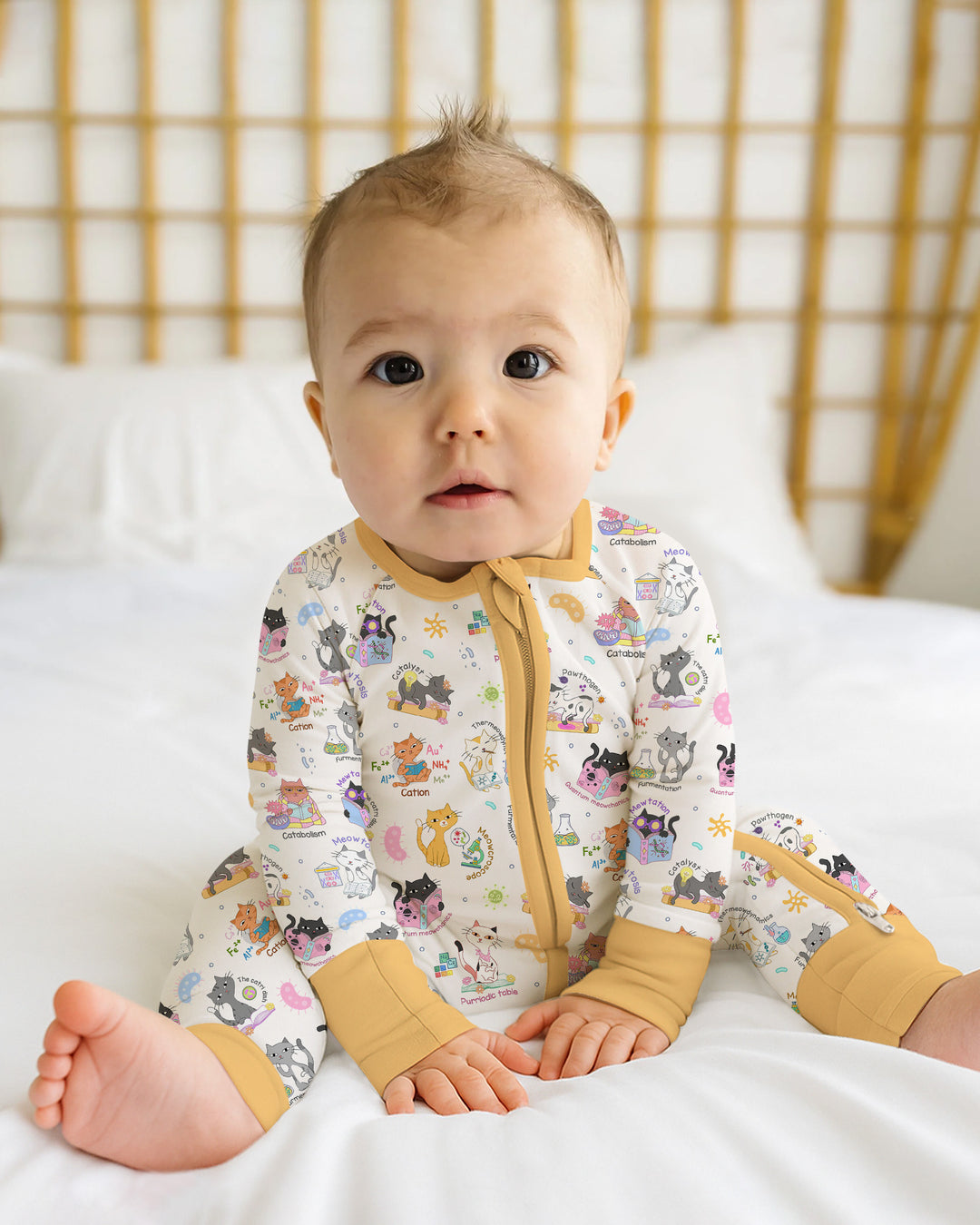 Gerippte Babykleidung mit individuellem Foto - Weich &amp; Skizzenhaft