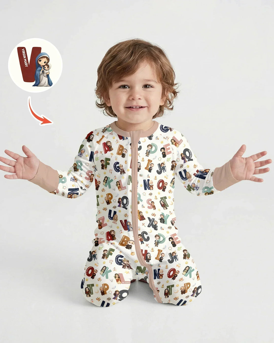 Gerippte Babykleidung mit individuellem Foto - Weich &amp; Skizzenhaft