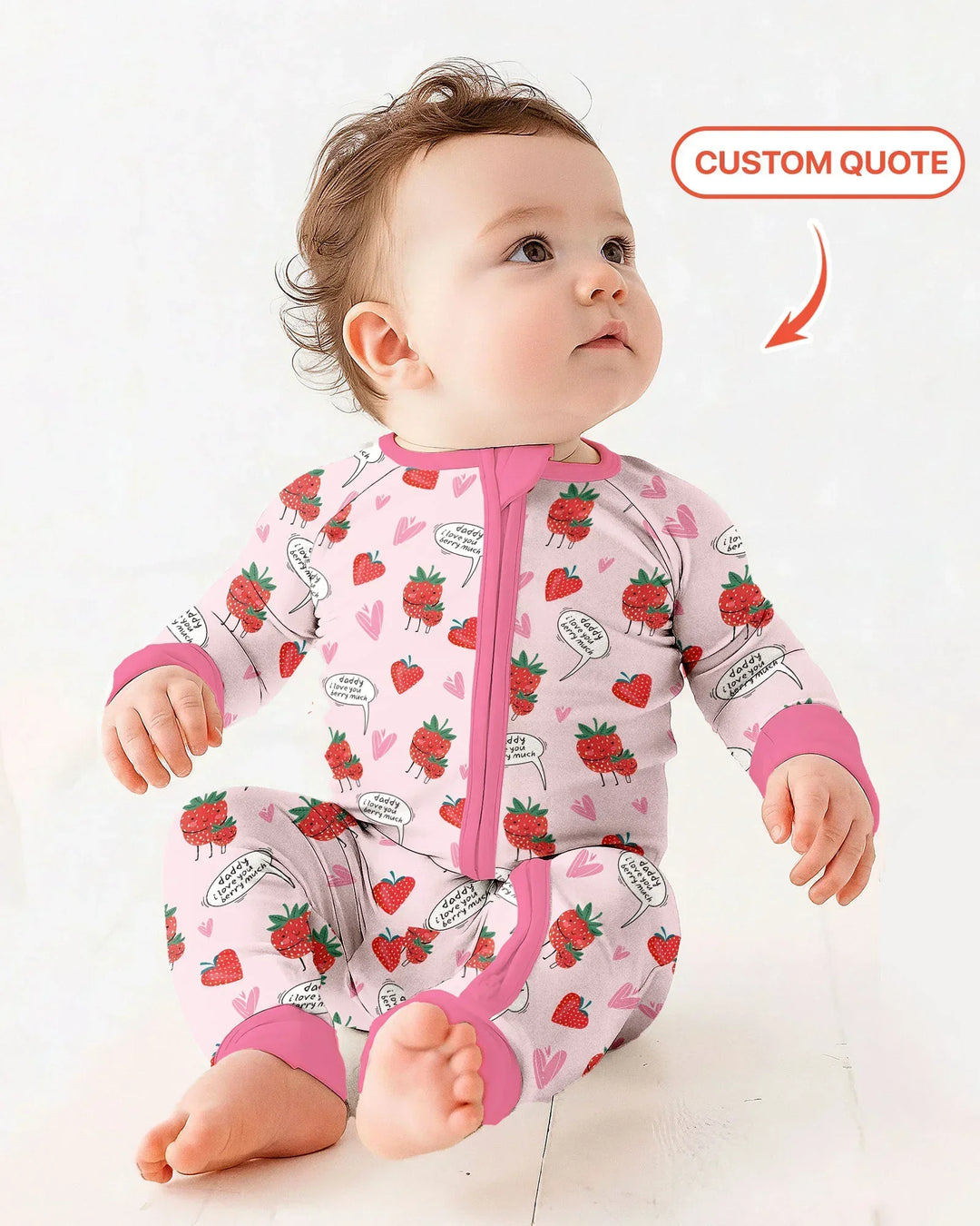 Gerippte Babykleidung mit individuellem Foto - Weich &amp; Skizzenhaft