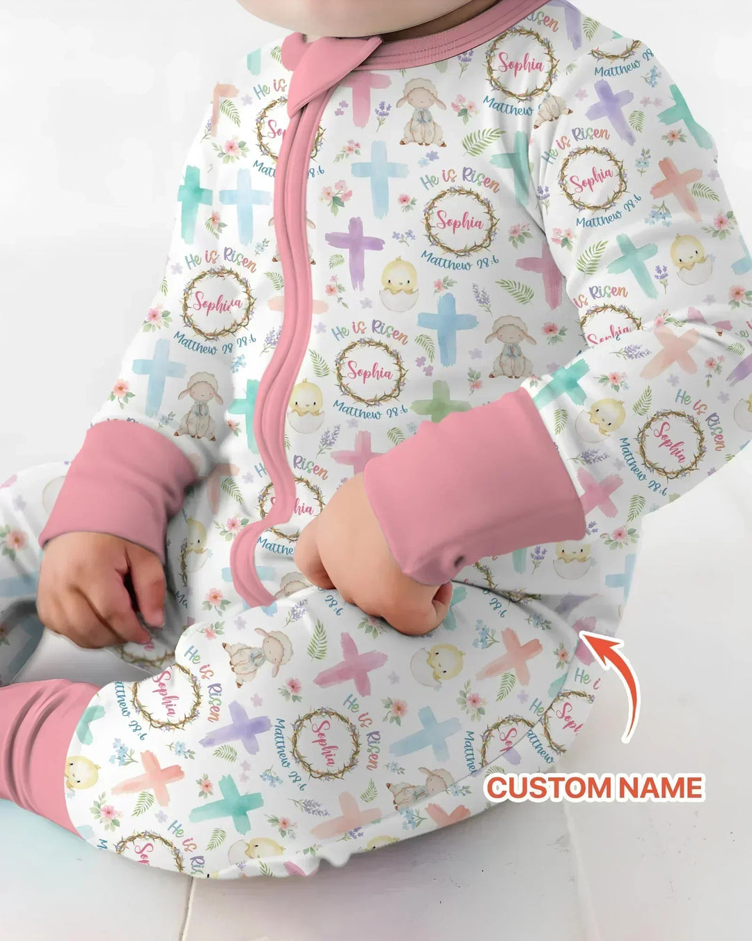 Gerippte Babykleidung mit individuellem Foto - Weich &amp; Skizzenhaft
