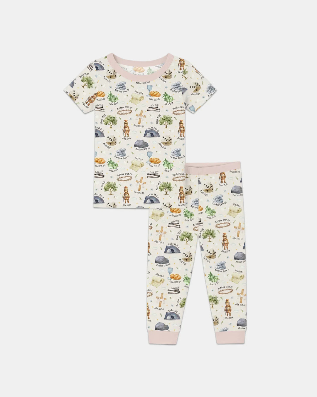 Zweiteiliges, kurzärmliges Pyjama-Set mit Marienkäfern