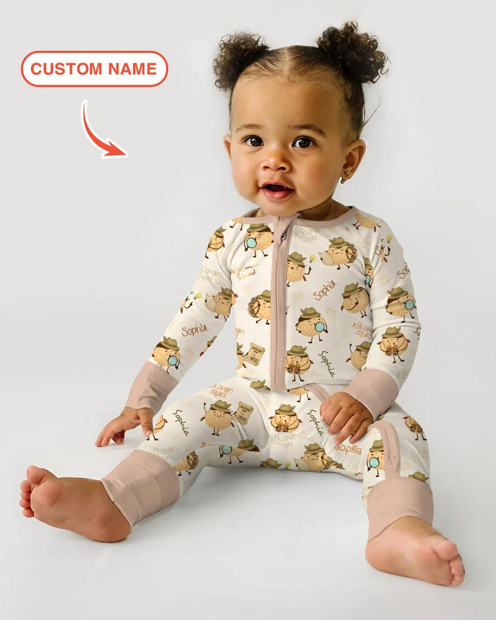 Gerippte Babykleidung mit individuellem Foto - Weich &amp; Skizzenhaft
