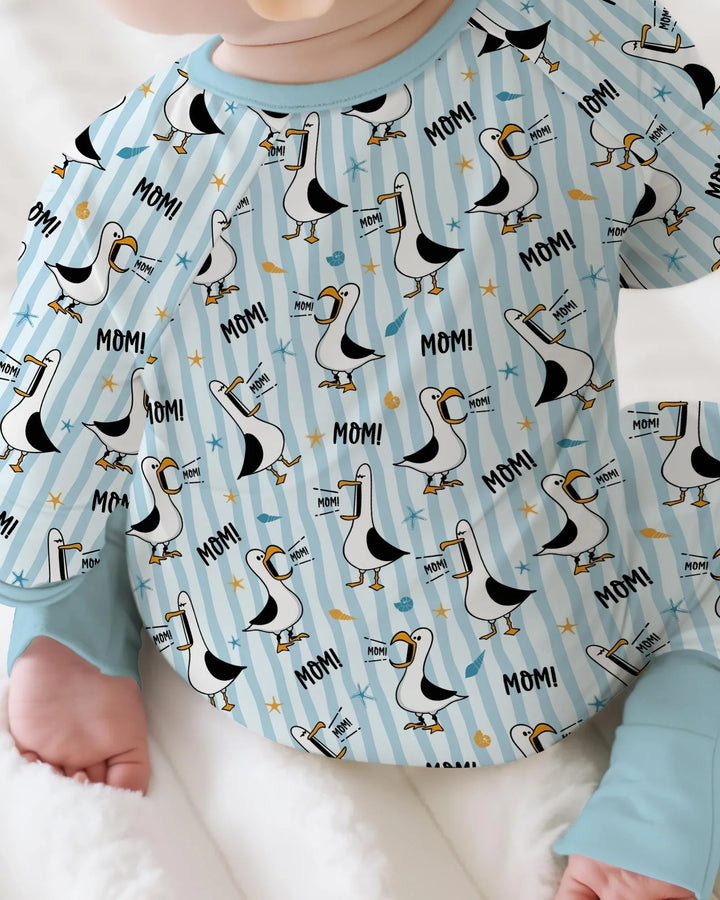 Gerippte Babykleidung mit individuellem Foto - Weich &amp; Skizzenhaft