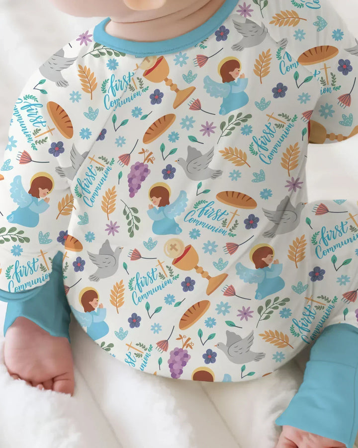 Gerippte Babykleidung mit individuellem Foto - Weich &amp; Skizzenhaft