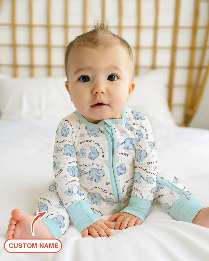 Gerippte Babykleidung mit individuellem Foto - Weich &amp; Skizzenhaft