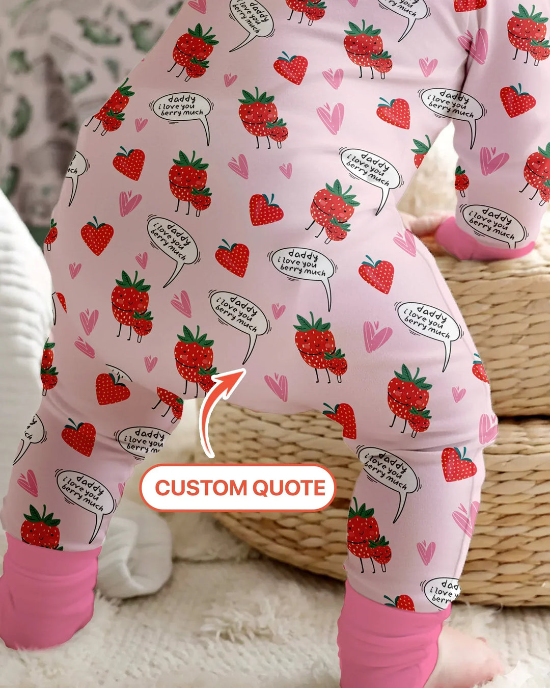 Gerippte Babykleidung mit individuellem Foto - Weich &amp; Skizzenhaft