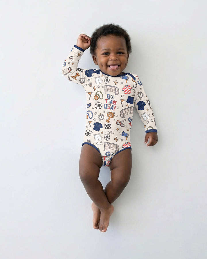 Gerippte Babykleidung mit individuellem Foto - Weich &amp; Skizzenhaft