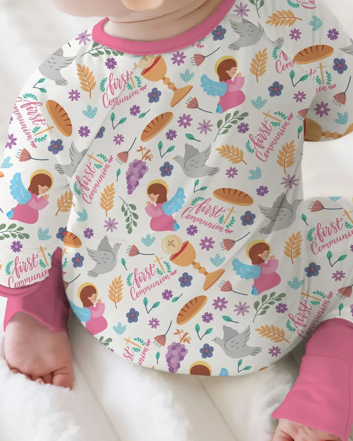 Gerippte Babykleidung mit individuellem Foto - Weich &amp; Skizzenhaft