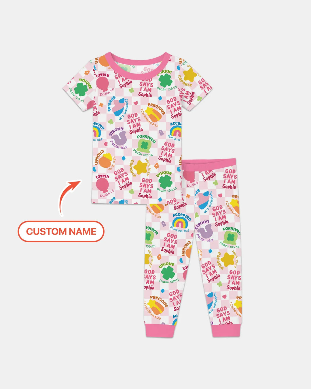 Zweiteiliges, kurzärmliges Pyjama-Set mit Marienkäfern