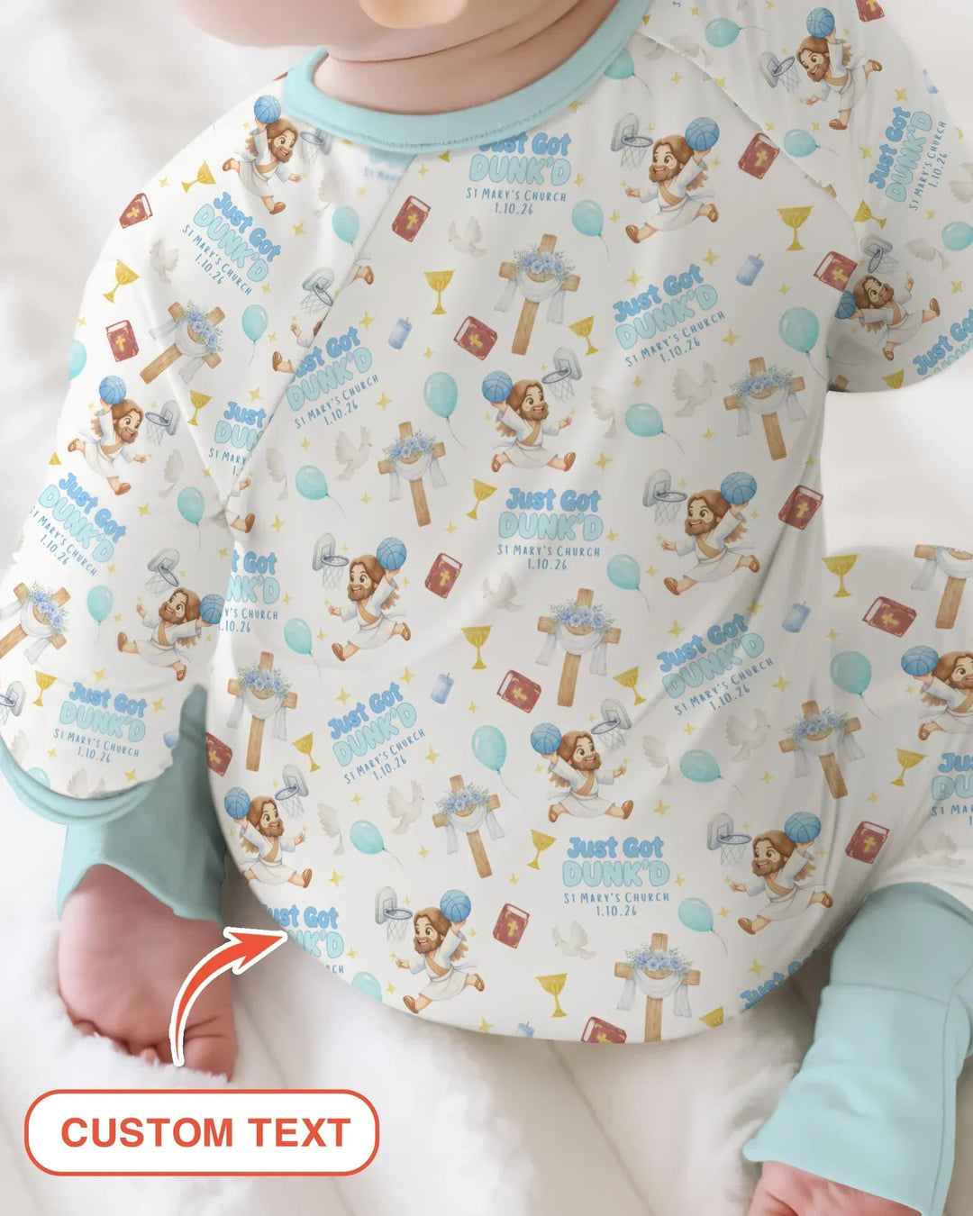 Gerippte Babykleidung mit individuellem Foto - Weich &amp; Skizzenhaft