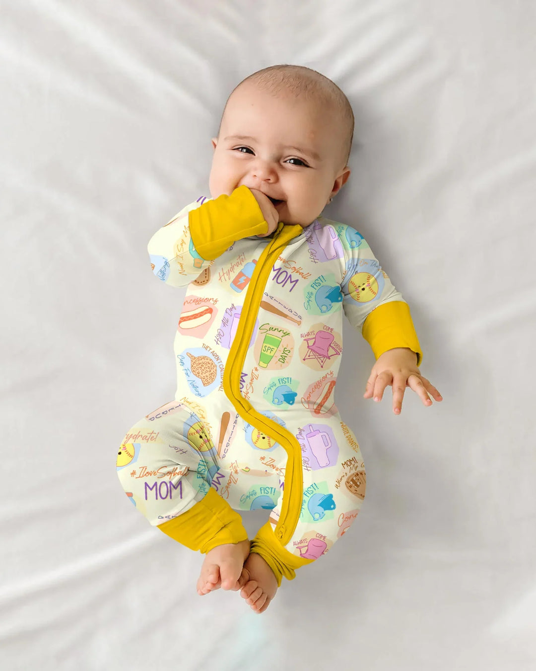 Gerippte Babykleidung mit individuellem Foto - Weich &amp; Skizzenhaft