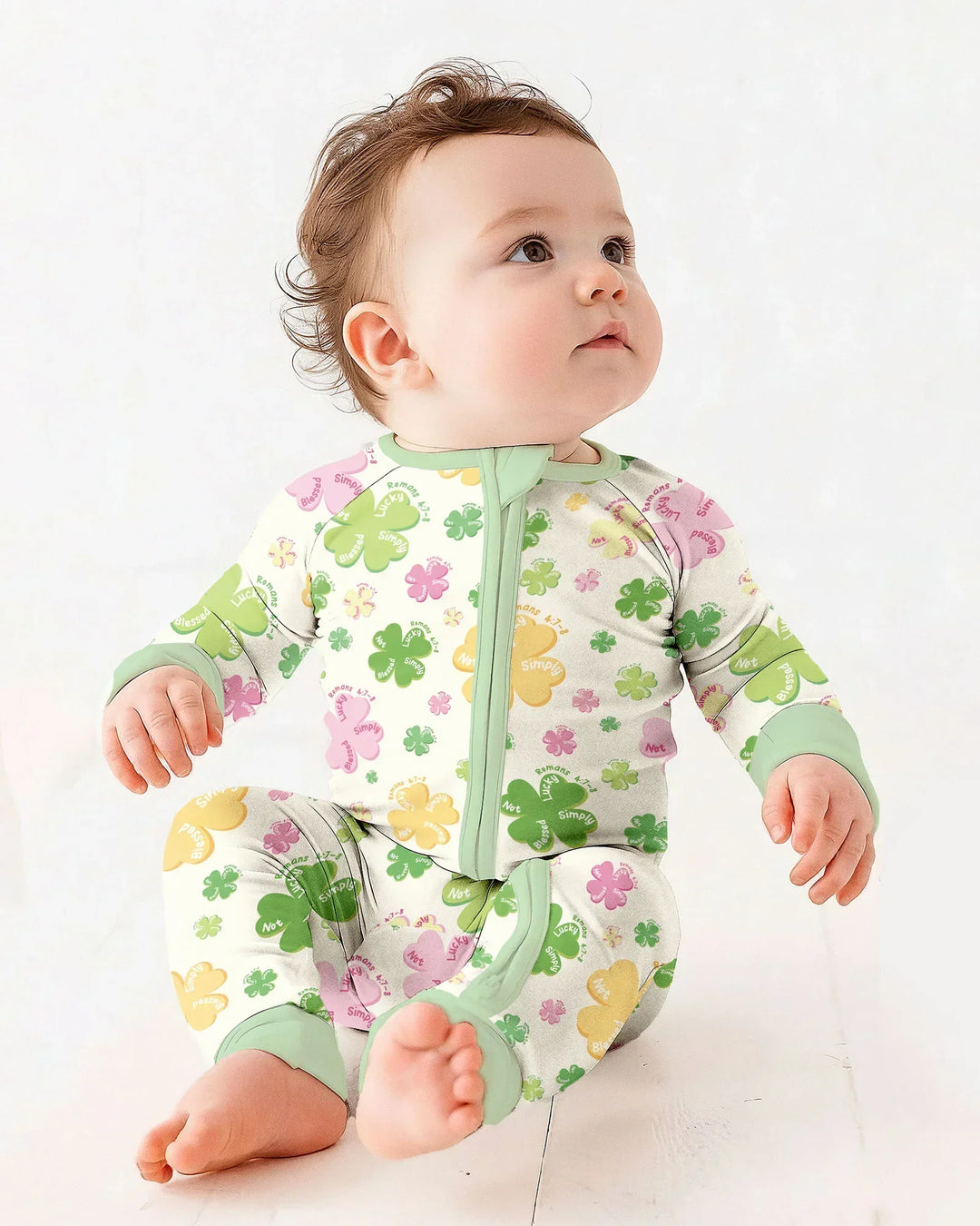 Gerippte Babykleidung mit individuellem Foto - Weich &amp; Skizzenhaft