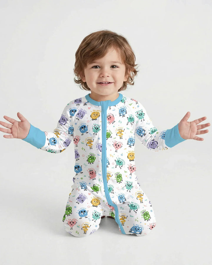 Gerippte Babykleidung mit individuellem Foto - Weich &amp; Skizzenhaft