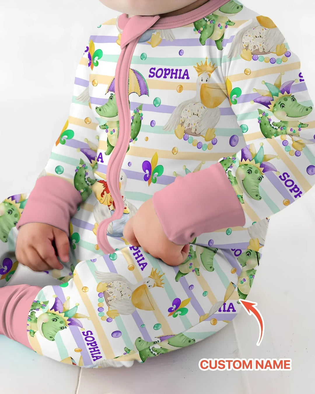 Gerippte Babykleidung mit individuellem Foto - Weich &amp; Skizzenhaft