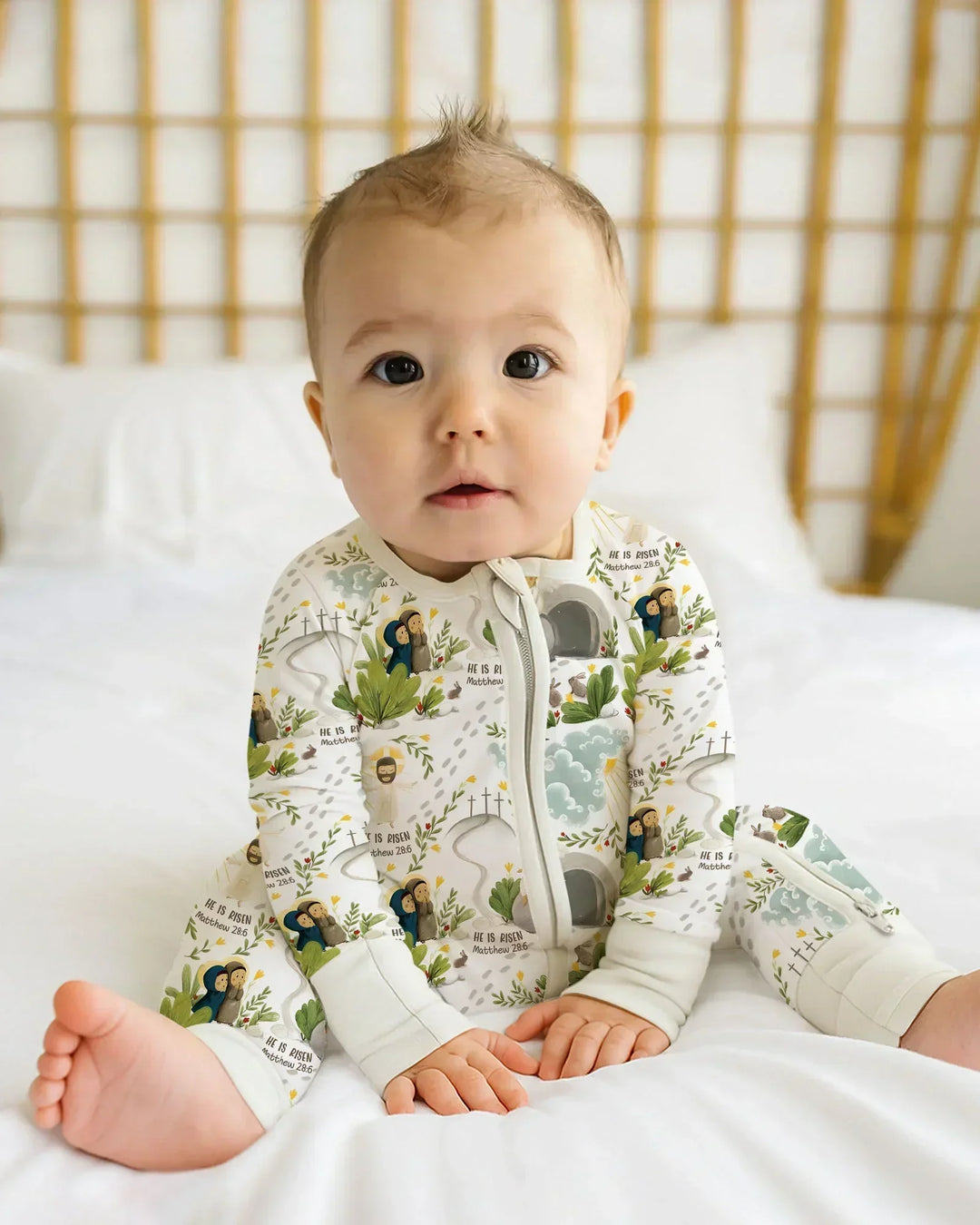 Gerippte Babykleidung mit individuellem Foto - Weich &amp; Skizzenhaft