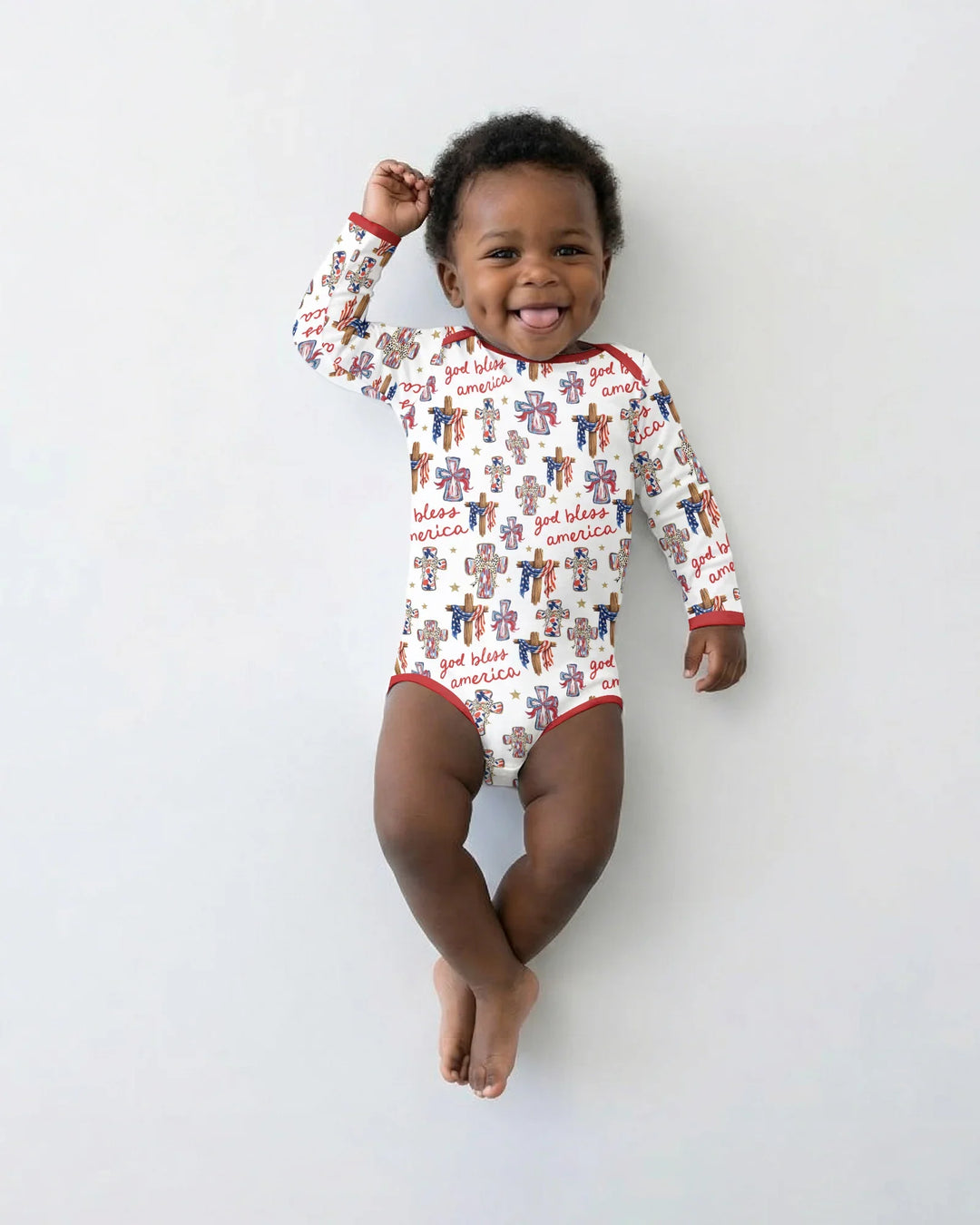 Gerippte Babykleidung mit individuellem Foto - Weich &amp; Skizzenhaft