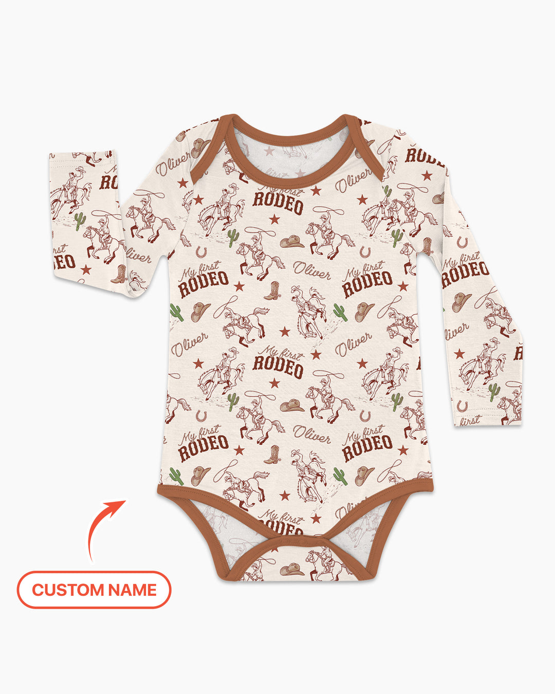 Gerippte Babykleidung mit individuellem Foto - Weich &amp; Skizzenhaft