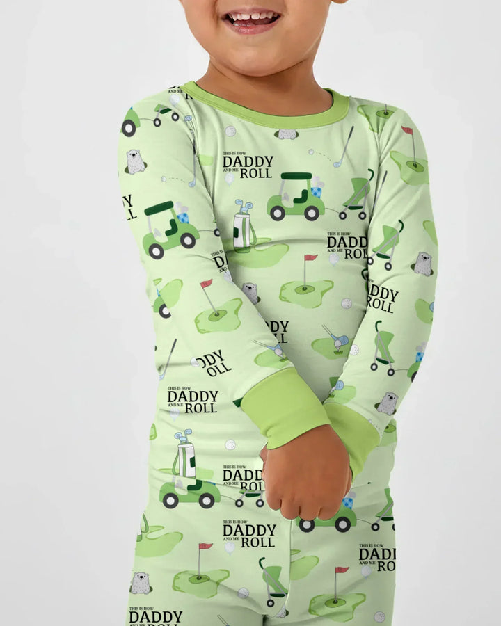 Daddy Golf Team Bamboo Two Piece Long Sleeve Pajama Set