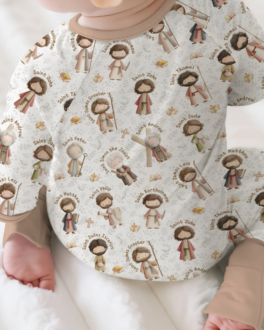 Gerippte Babykleidung mit individuellem Foto - Weich &amp; Skizzenhaft