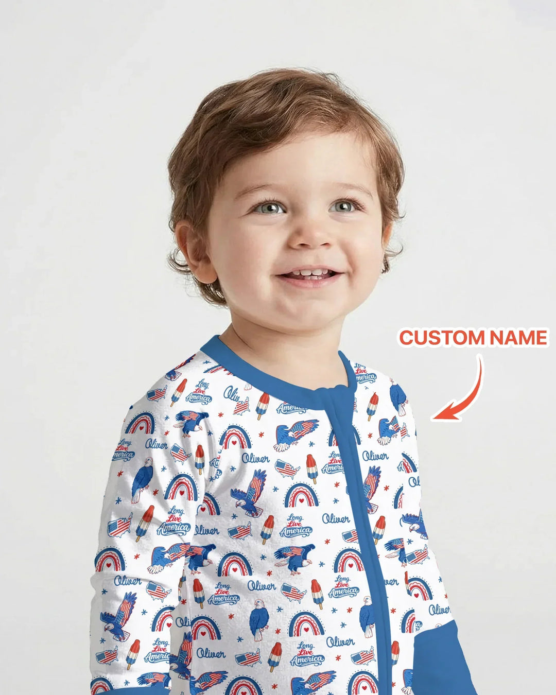 Gerippte Babykleidung mit individuellem Foto - Weich &amp; Skizzenhaft
