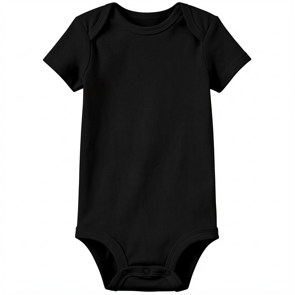 Gerippte Babykleidung mit individuellem Foto - Weich &amp; Skizzenhaft