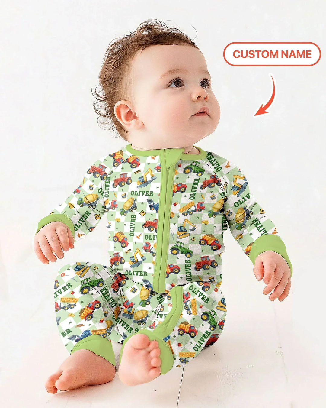 Gerippte Babykleidung mit individuellem Foto - Weich &amp; Skizzenhaft