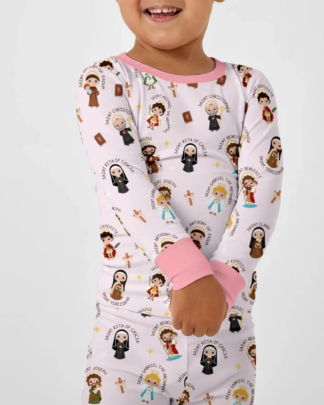 Saints in the Clouds Bamboo Two Piece Long Sleeve Pajama Set