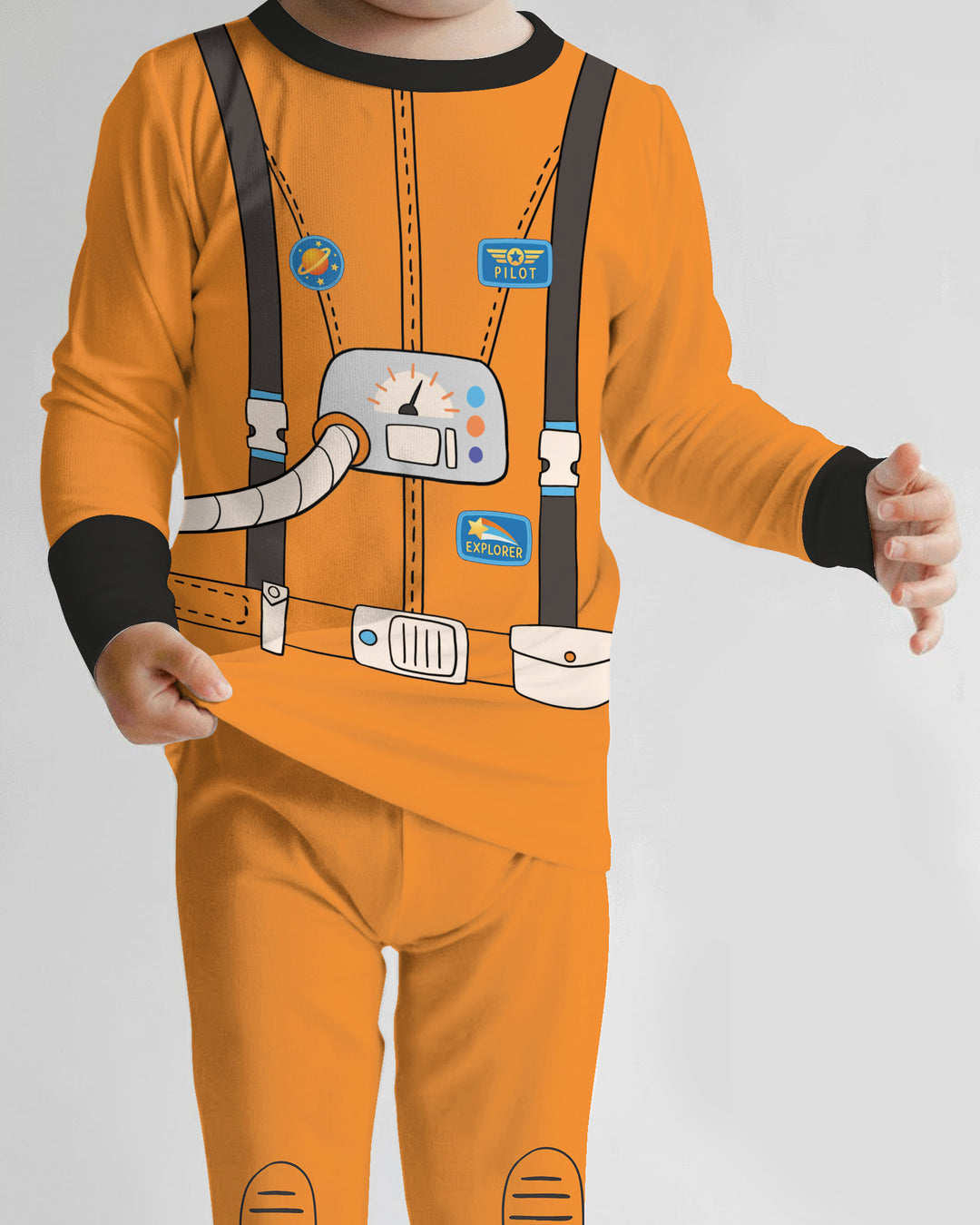 Future Astronaut Bamboo Two Piece Long Sleeve Pajama Set