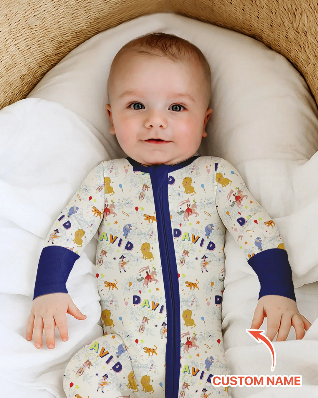 Gerippte Babykleidung mit individuellem Foto - Weich &amp; Skizzenhaft