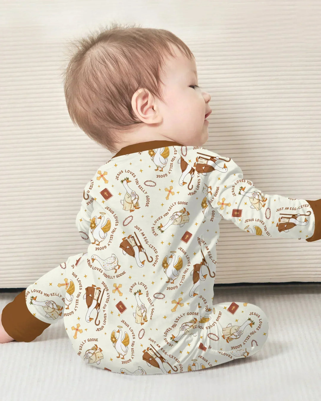 Gerippte Babykleidung mit individuellem Foto - Weich &amp; Skizzenhaft