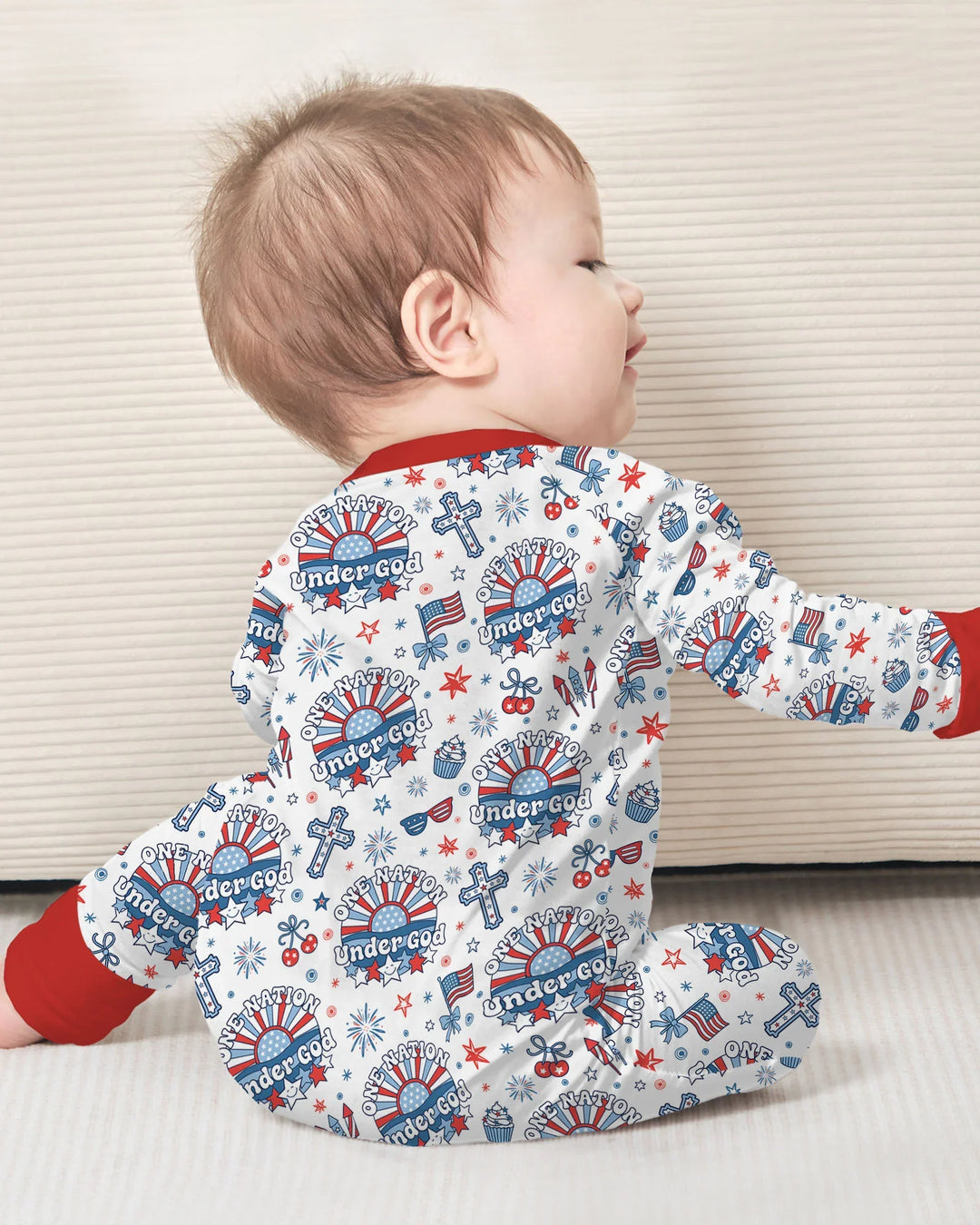 Gerippte Babykleidung mit individuellem Foto - Weich &amp; Skizzenhaft