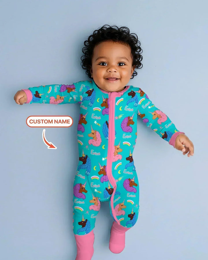 Gerippte Babykleidung mit individuellem Foto - Weich &amp; Skizzenhaft
