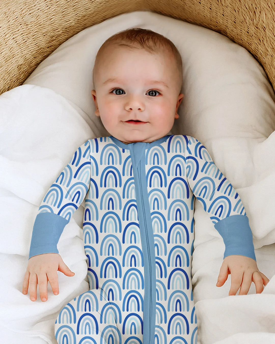 Gerippte Babykleidung mit individuellem Foto - Weich &amp; Skizzenhaft