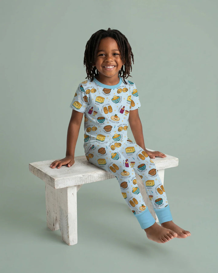 Zweiteiliges, kurzärmliges Pyjama-Set mit Marienkäfern