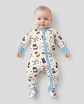 Gerippte Babykleidung mit individuellem Foto - Weich &amp; Skizzenhaft