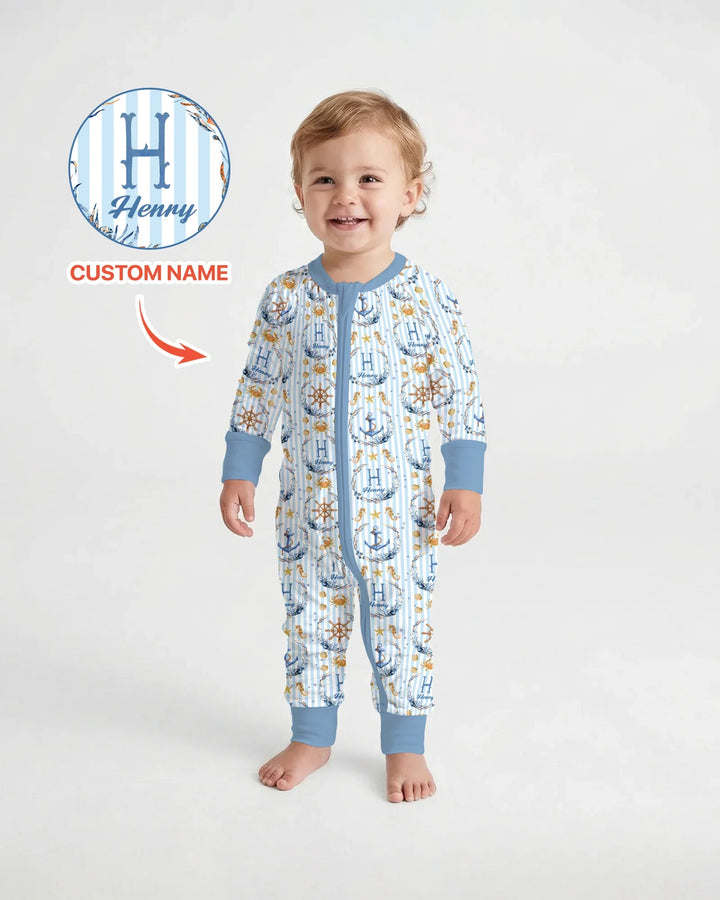 Bon Voyage Custom Name Bamboo Convertible Zippy
