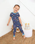 Zweiteiliges, kurzärmliges Pyjama-Set mit Marienkäfern
