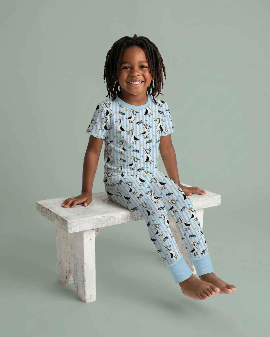 Zweiteiliges, kurzärmliges Pyjama-Set mit Marienkäfern