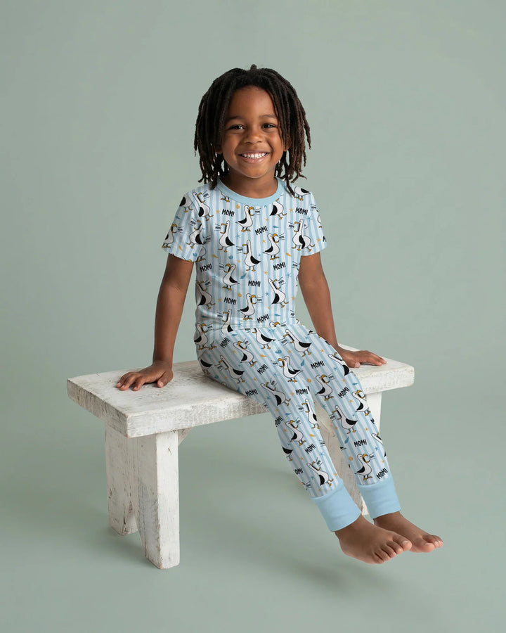 Zweiteiliges, kurzärmliges Pyjama-Set mit Marienkäfern