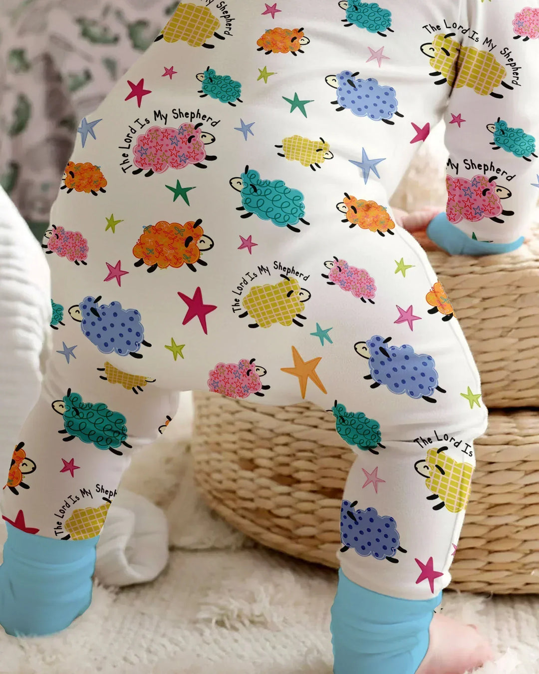 Gerippte Babykleidung mit individuellem Foto - Weich &amp; Skizzenhaft